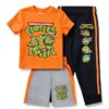 Nickelodeon TMNT Boys 3-Piece Set Polyester Elastic-0