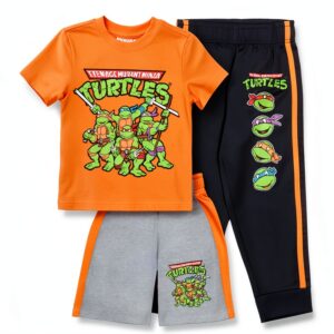 Nickelodeon TMNT Boys 3-Piece Set Polyester Elastic-0