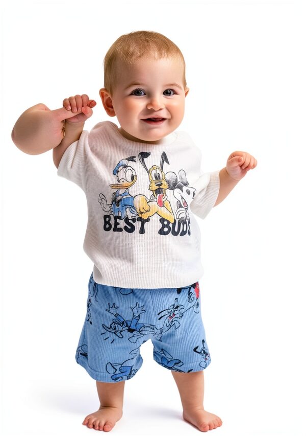 Disney Mickey Mouse Boys Short Set Soft Cotton Play Outfit-1