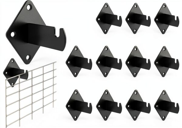 NAYDMHN Gridwall Hooks Chrome Metal Wall Mount Organizer-0