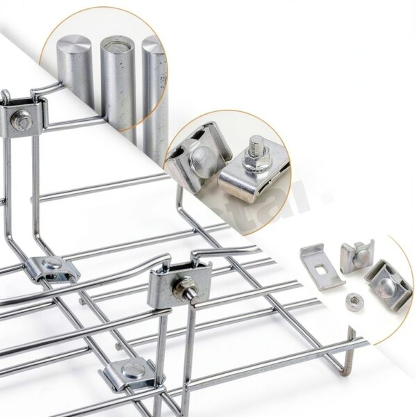 Gridwall Clips Rustark Stainless Steel Industrial Wall Mount-3