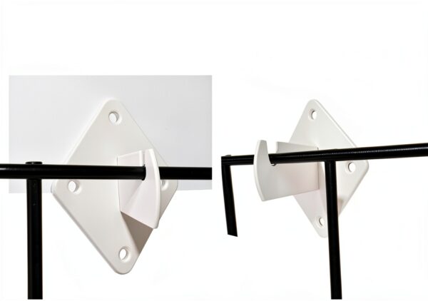 NAYDMHN Gridwall Hooks Chrome Metal Wall Mount Organizer-2